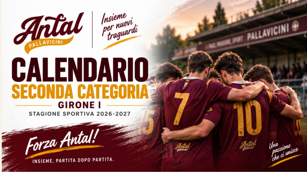 Calendario Antal Pallavicini Seconda Categoria Bologna 2026-2027