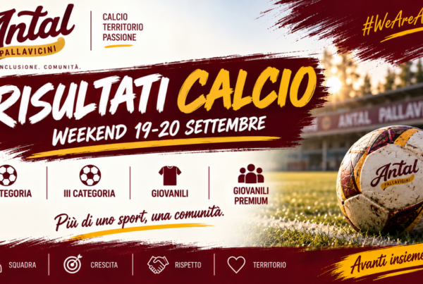 Risultati calcio Antal Pallavicini weekend 19-20 settembre 2026